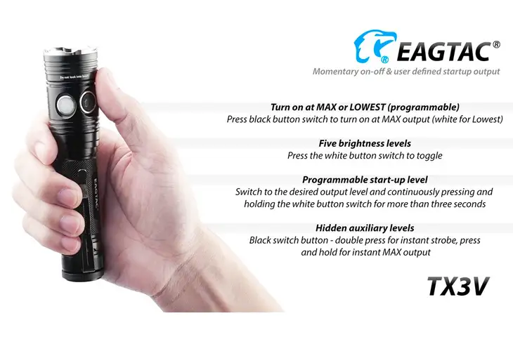 EAGTAC T Series TX3V Flashlight - view 11